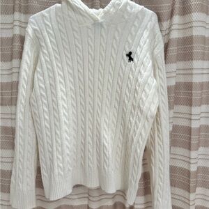 Forever 21 Cream Cable Knit Sweater